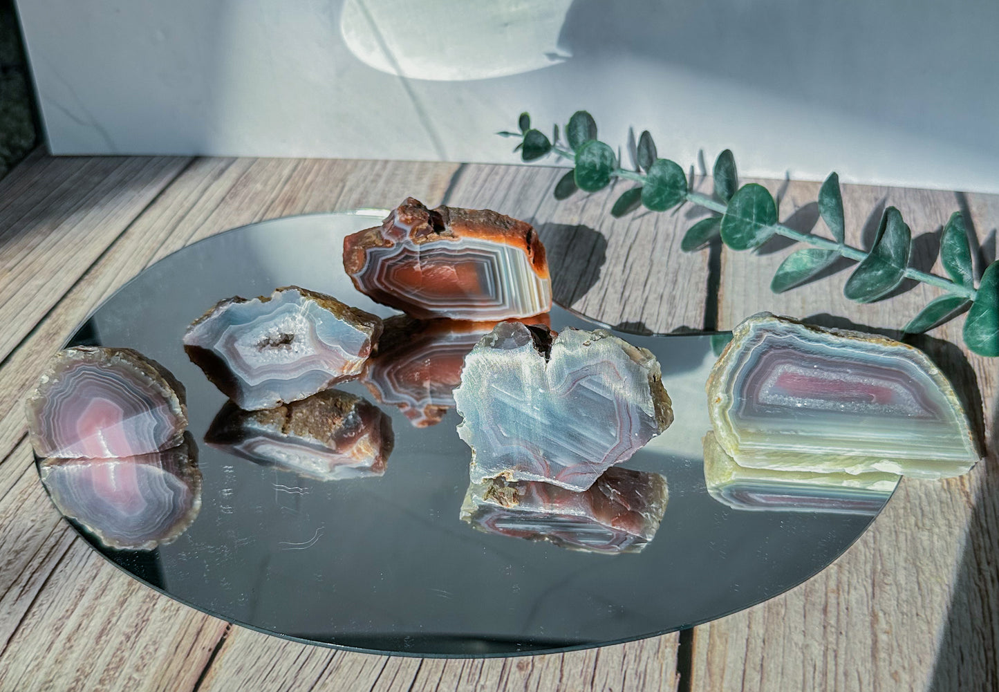 Banded Red Agate Slabs