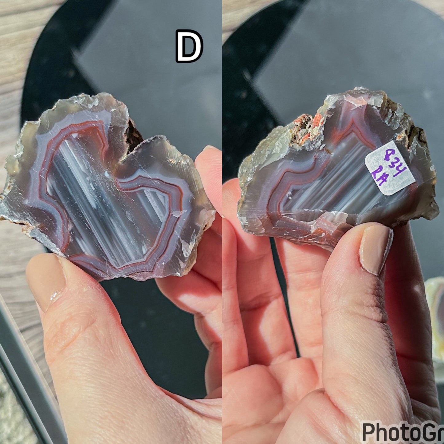 Banded Red Agate Slabs