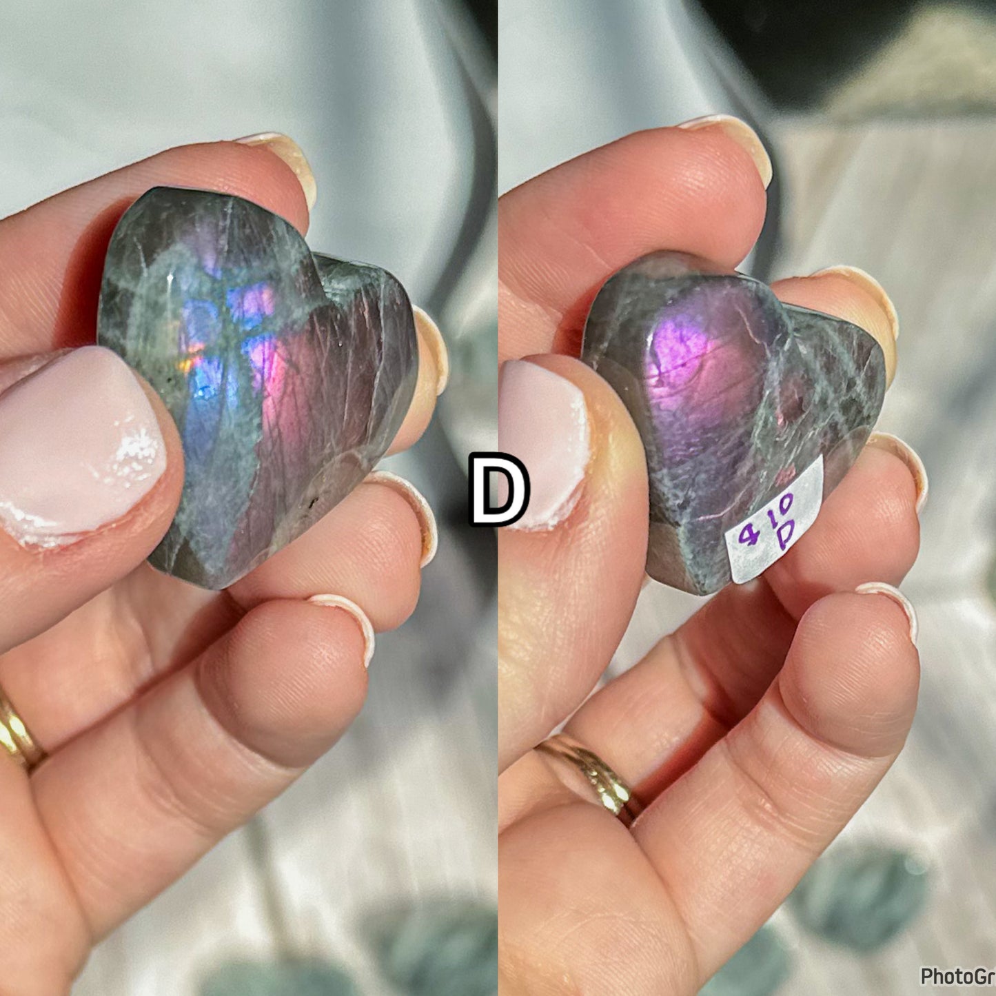 Labradorite Hearts