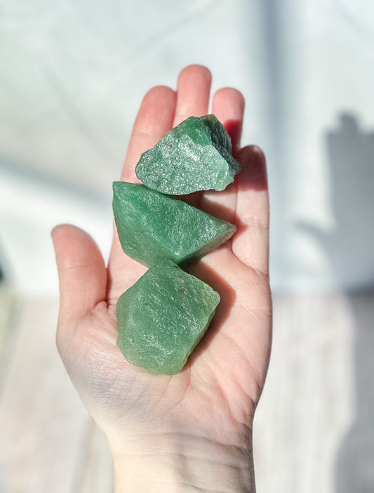 Small Raw Green Aventurine Specimen Pieces