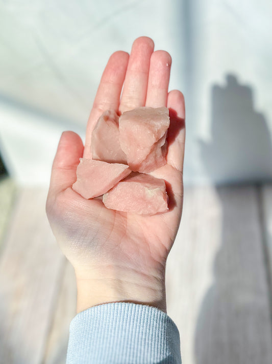 Small Raw Pink Opal Specimen Pieces