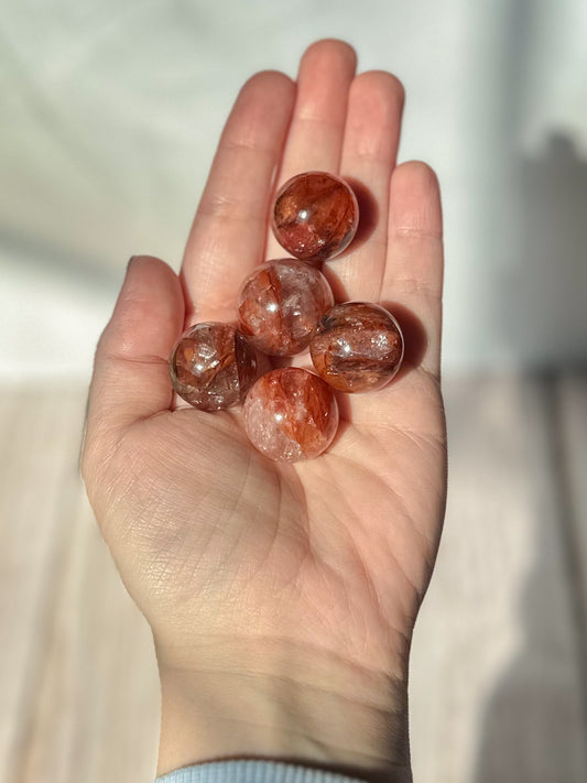 Fire Quartz Mini Spheres