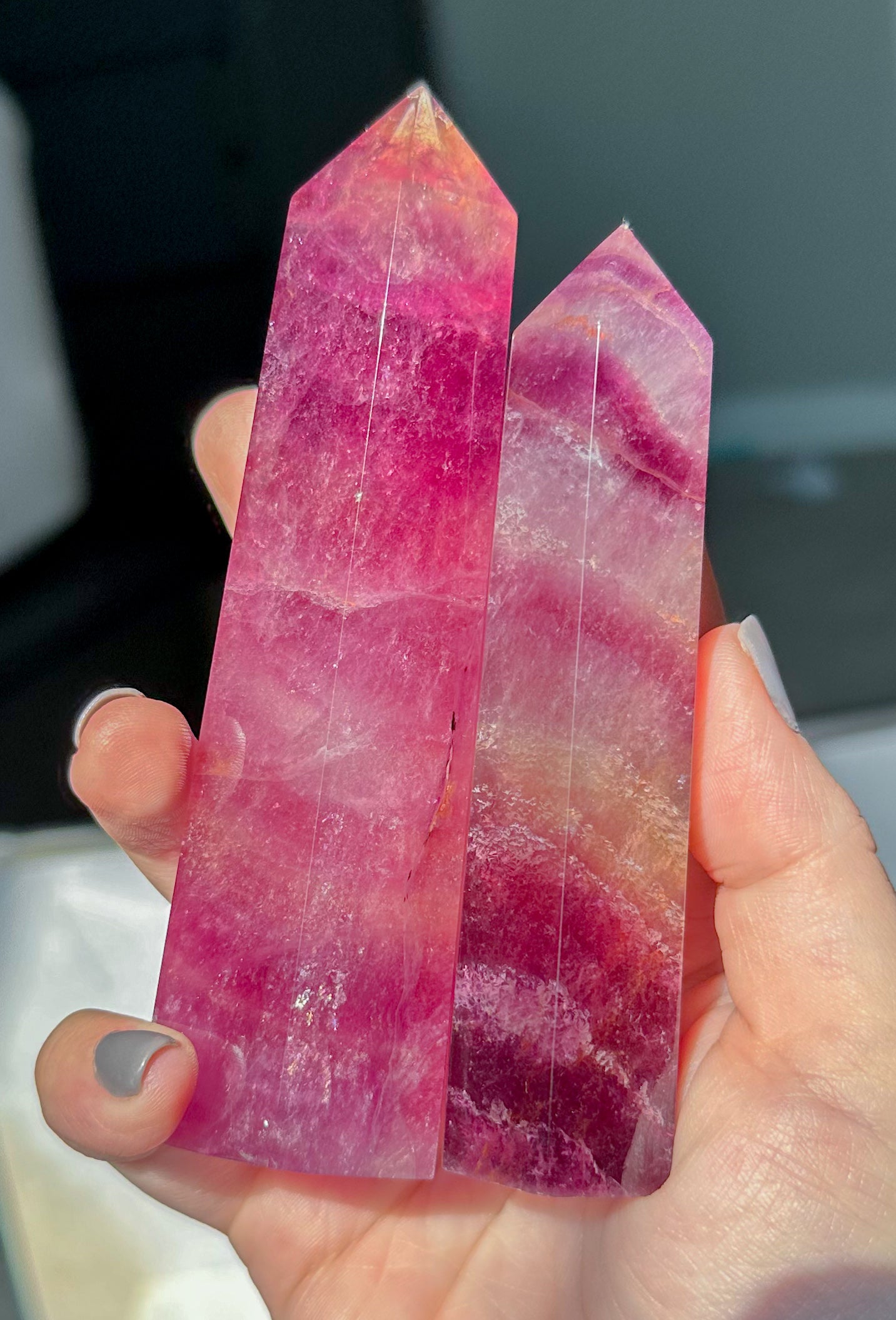 Magenta Fluorite Towers