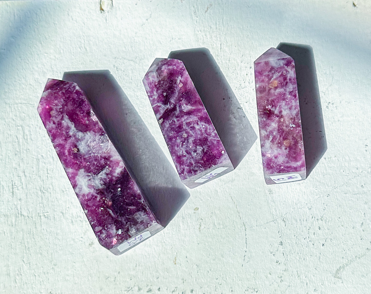 Gem Lepidolite Points