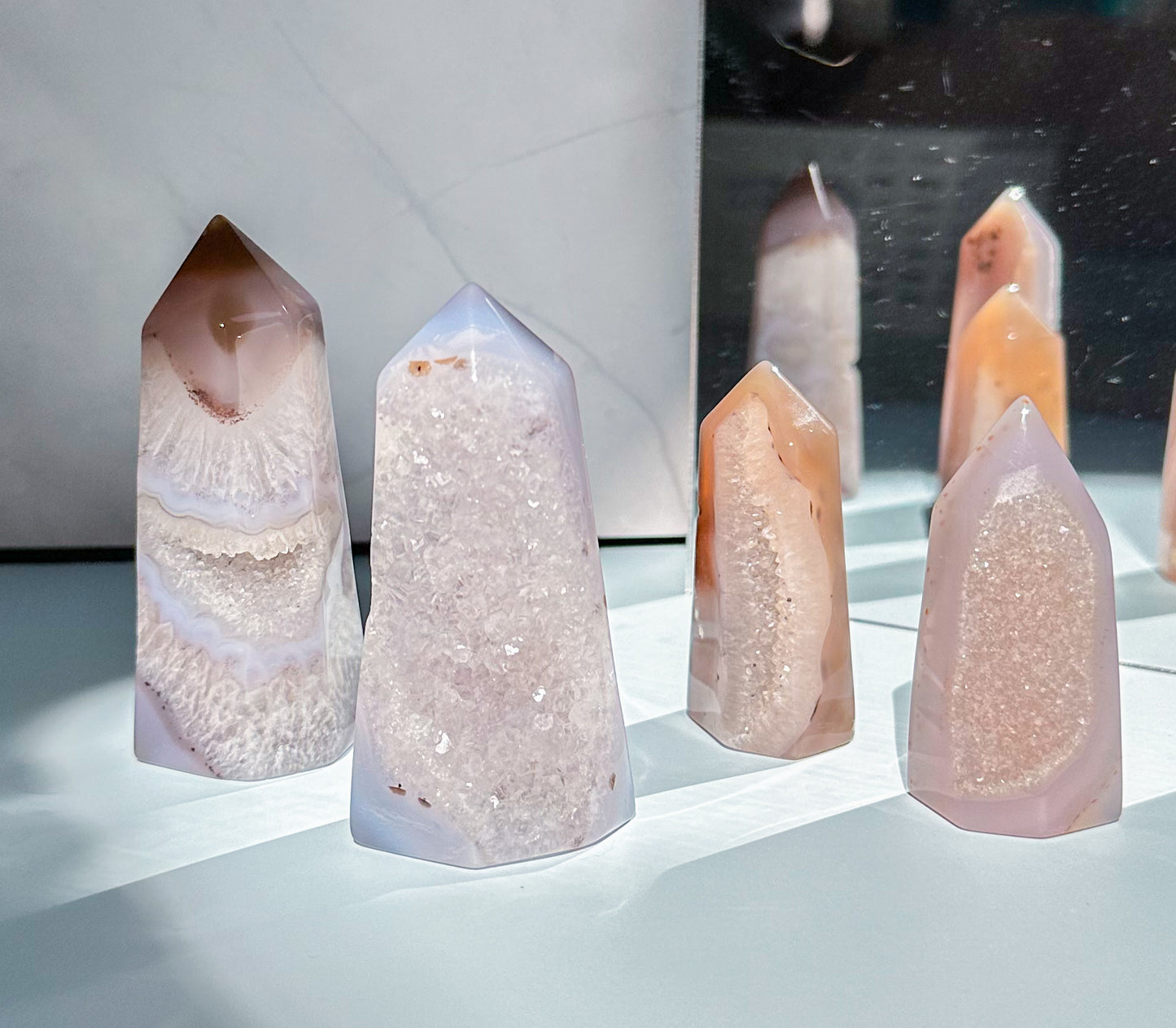 Druzy Agate Towers