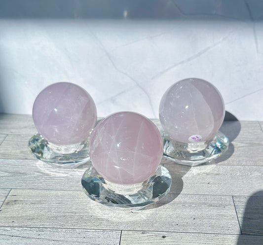 Periwinkle Quartz Spheres