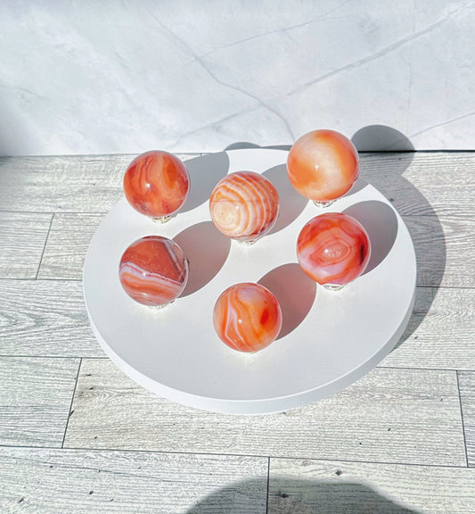 Carnelian Spheres