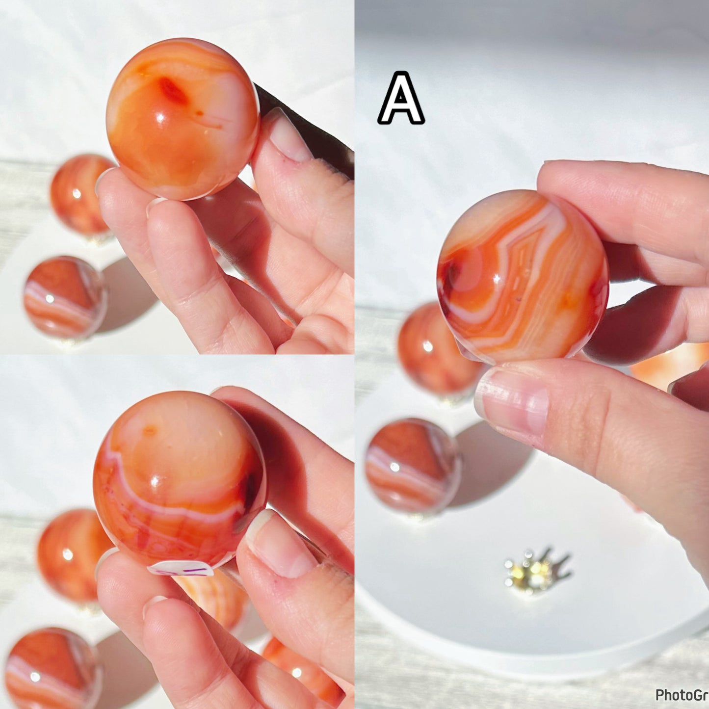 Carnelian Spheres