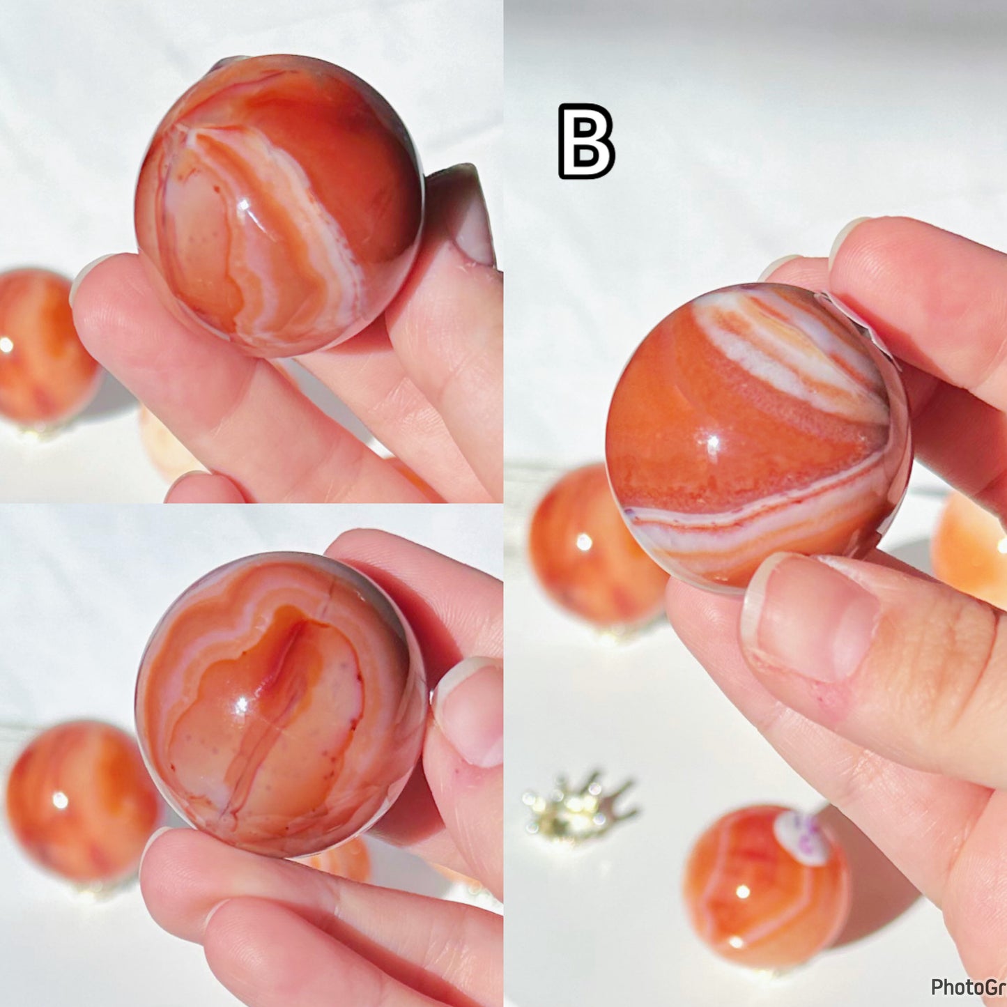 Carnelian Spheres