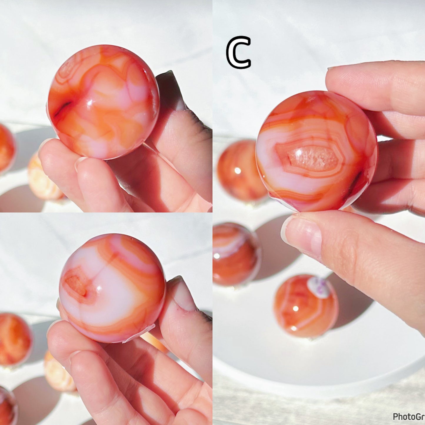 Carnelian Spheres