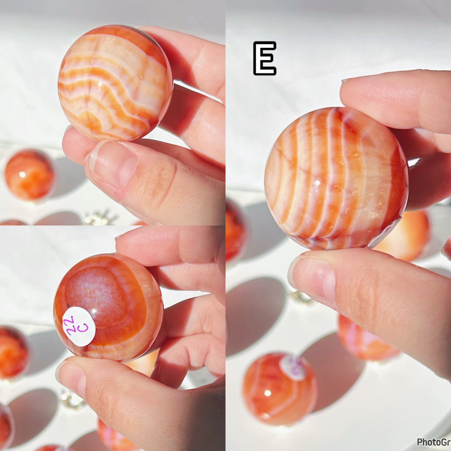 Carnelian Spheres