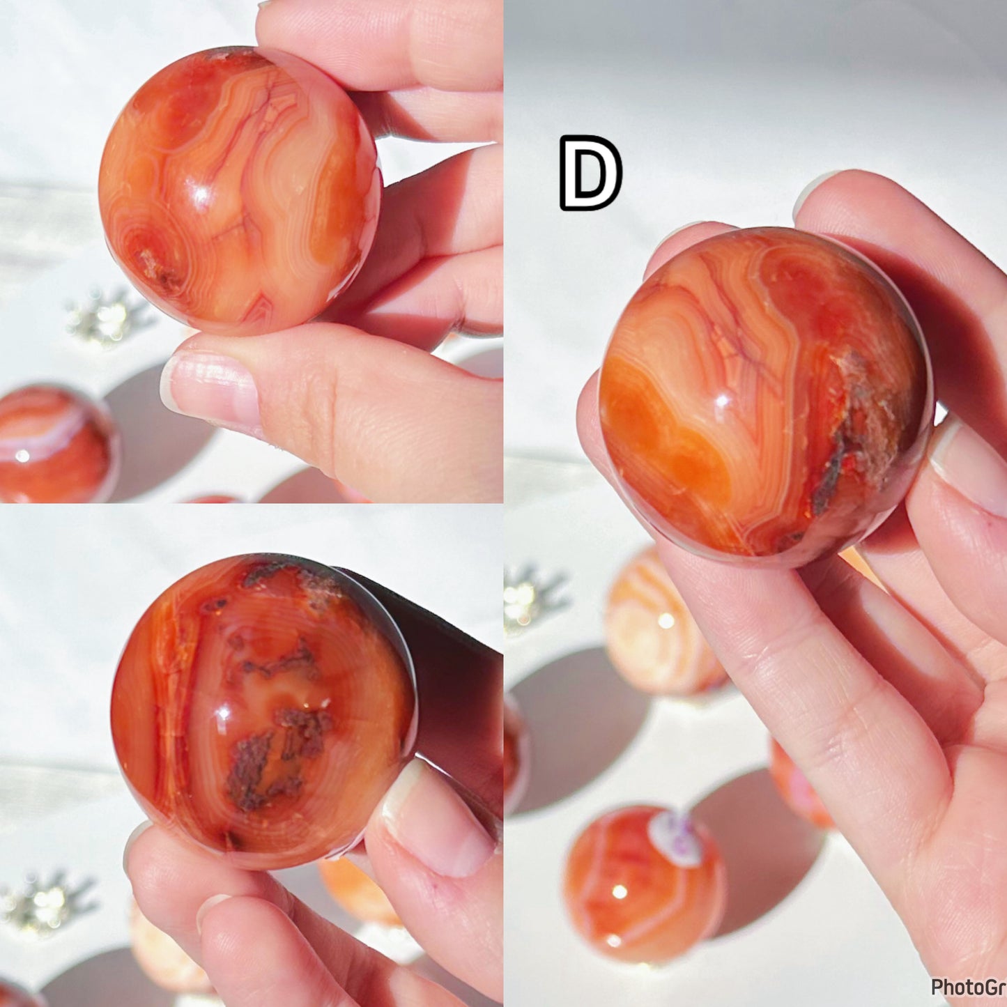 Carnelian Spheres