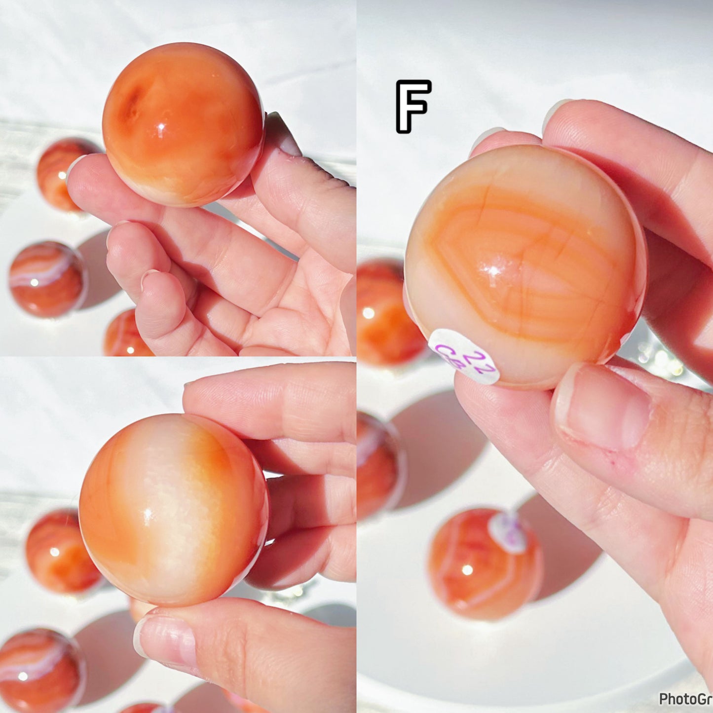 Carnelian Spheres