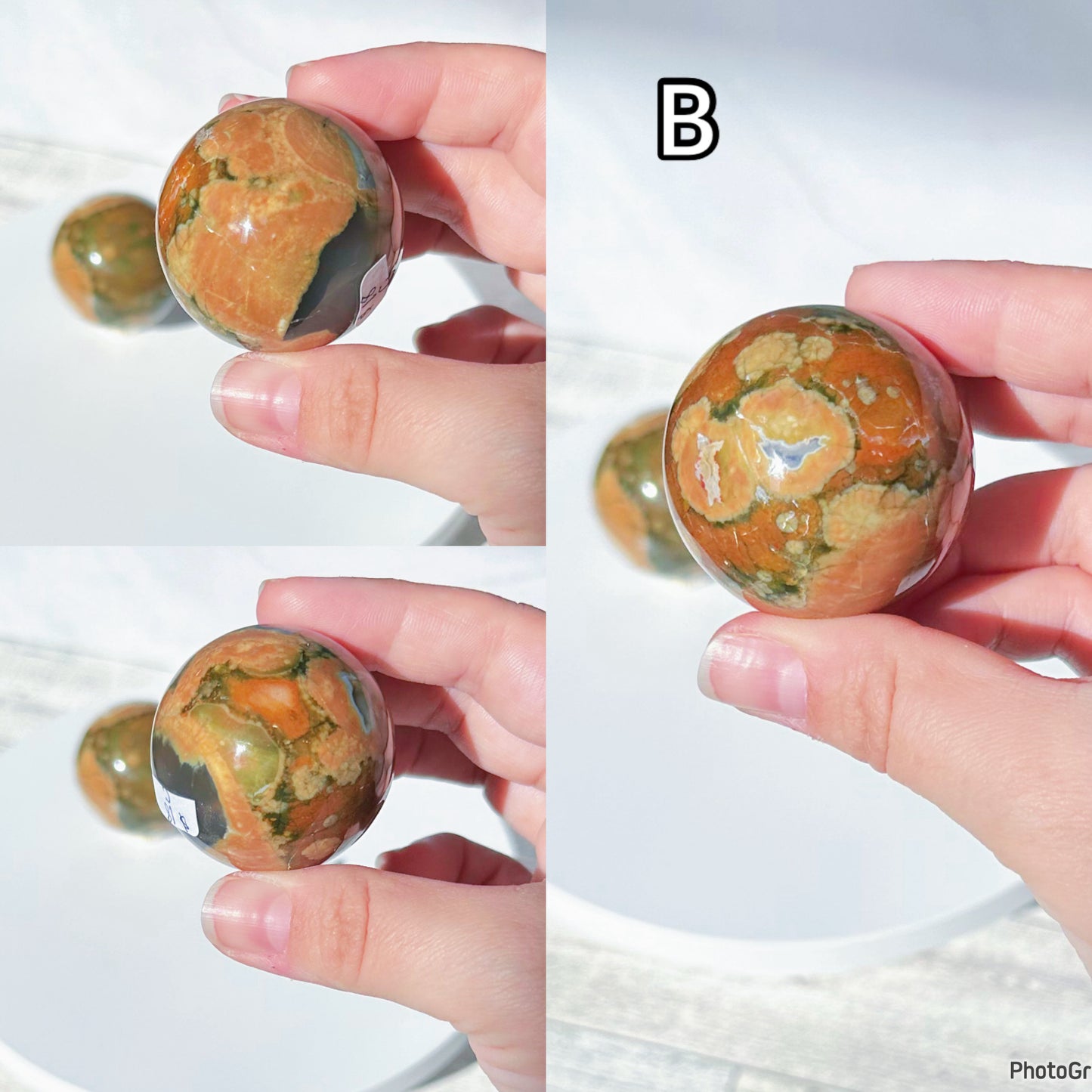 Rainforest Jasper Spheres