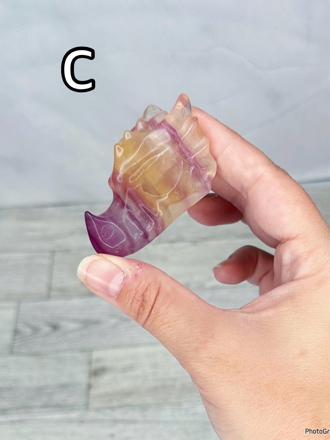 Fluorite Dragon Heads