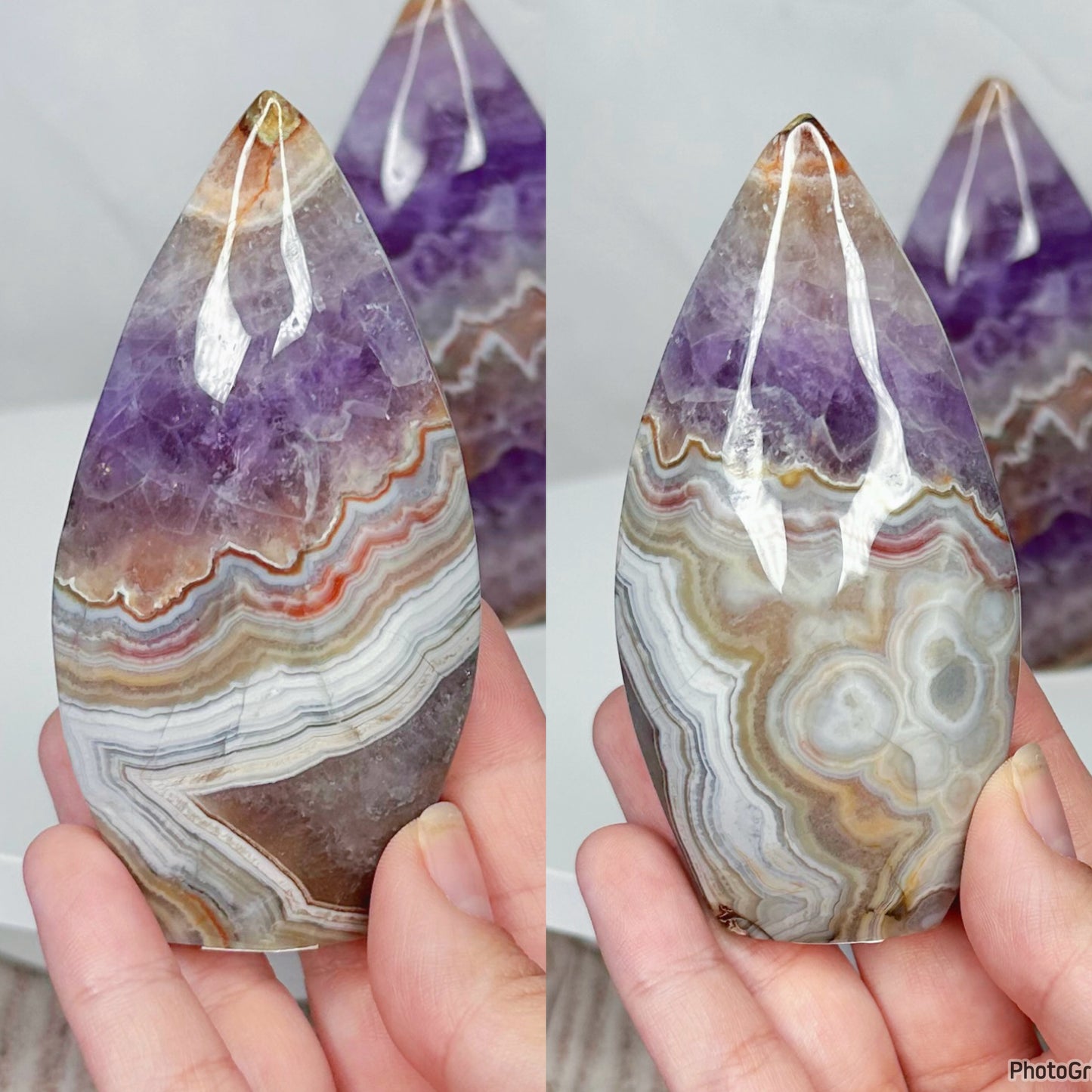 Amethyst Crazy Lace Flame