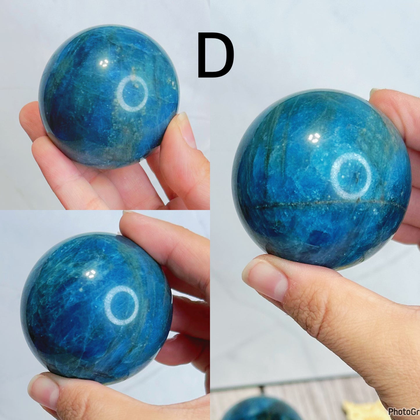 Blue Apatite Spheres