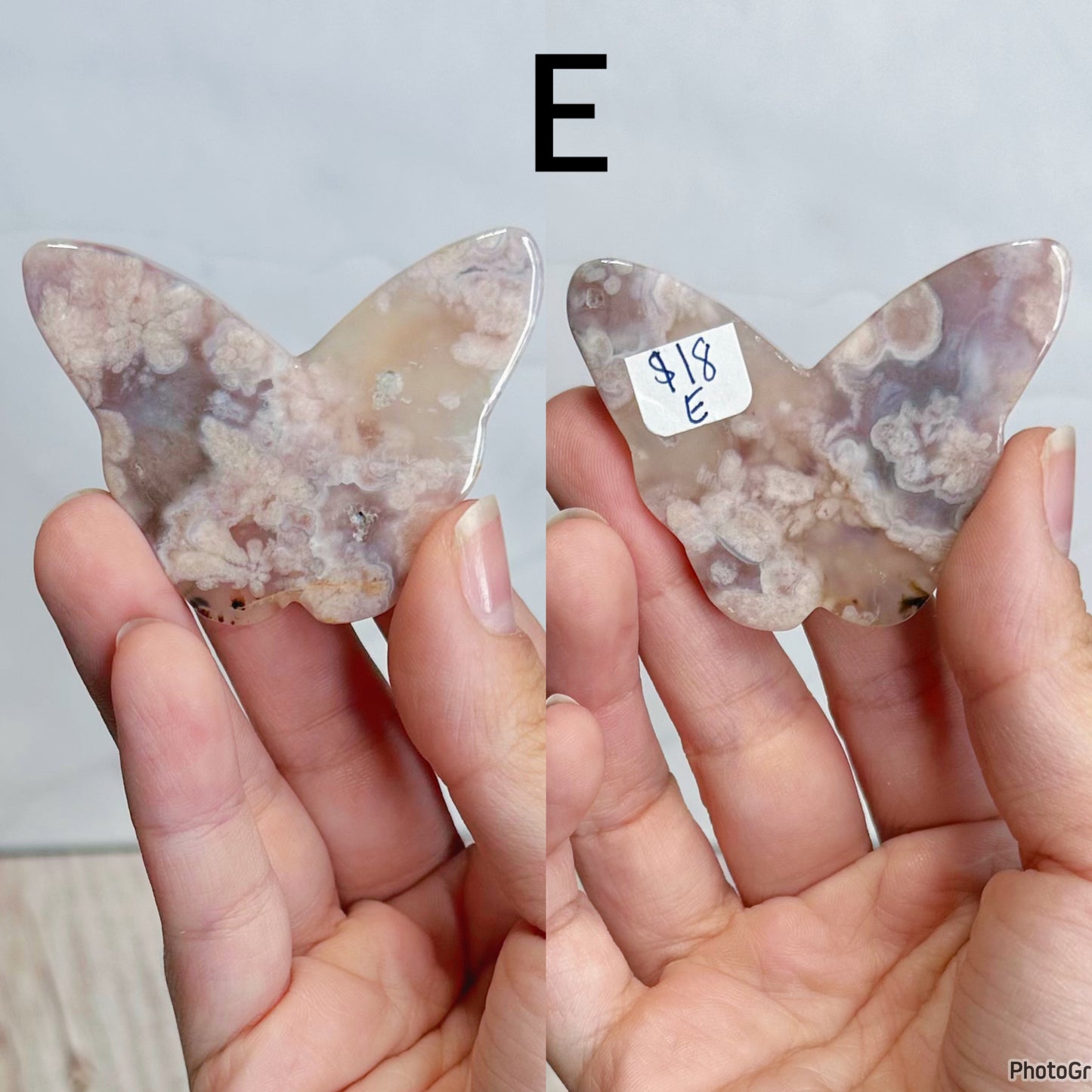 Flower Agate Butterflies