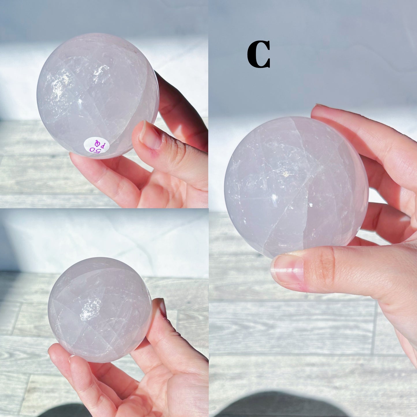 Periwinkle Quartz Spheres