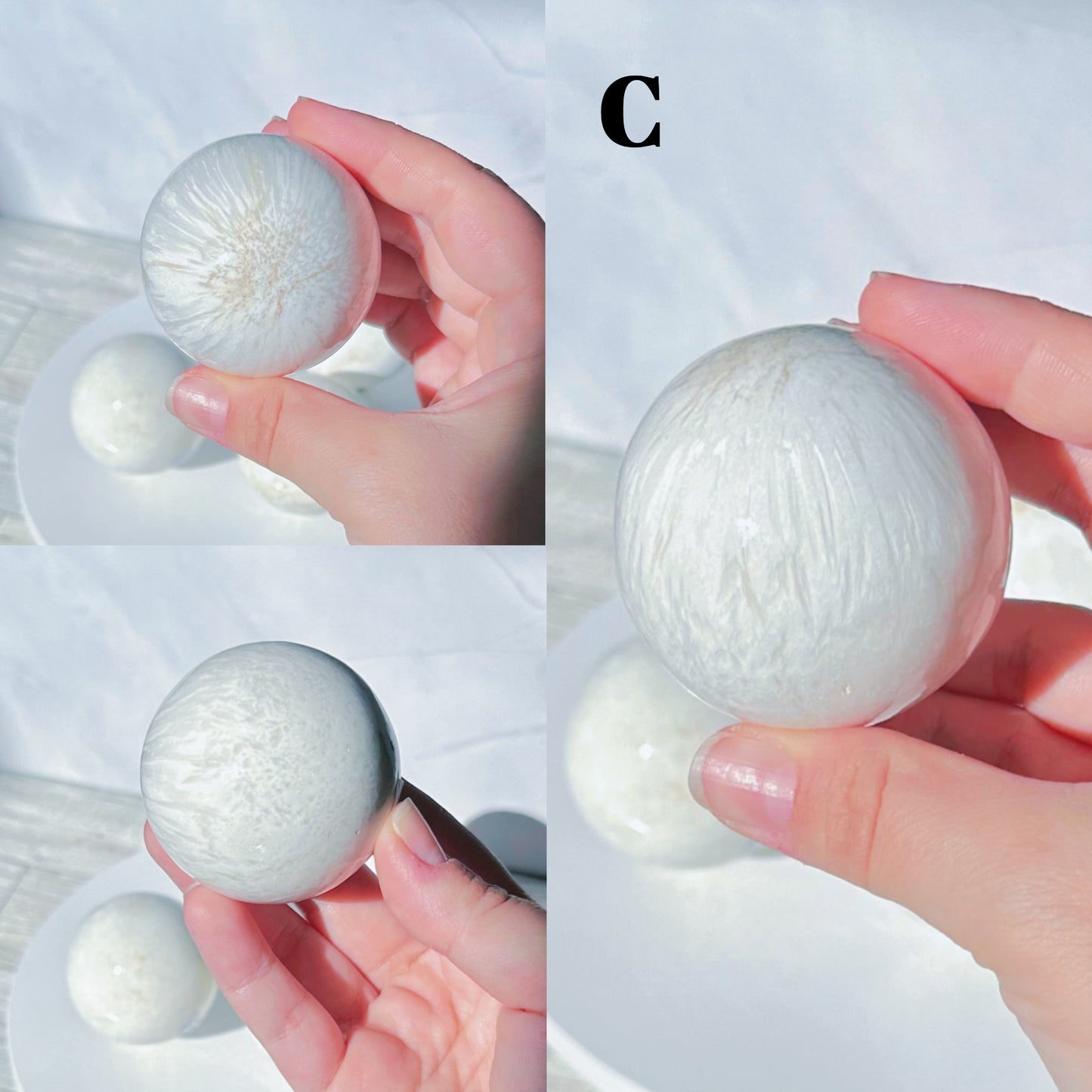 Scolecite spheres