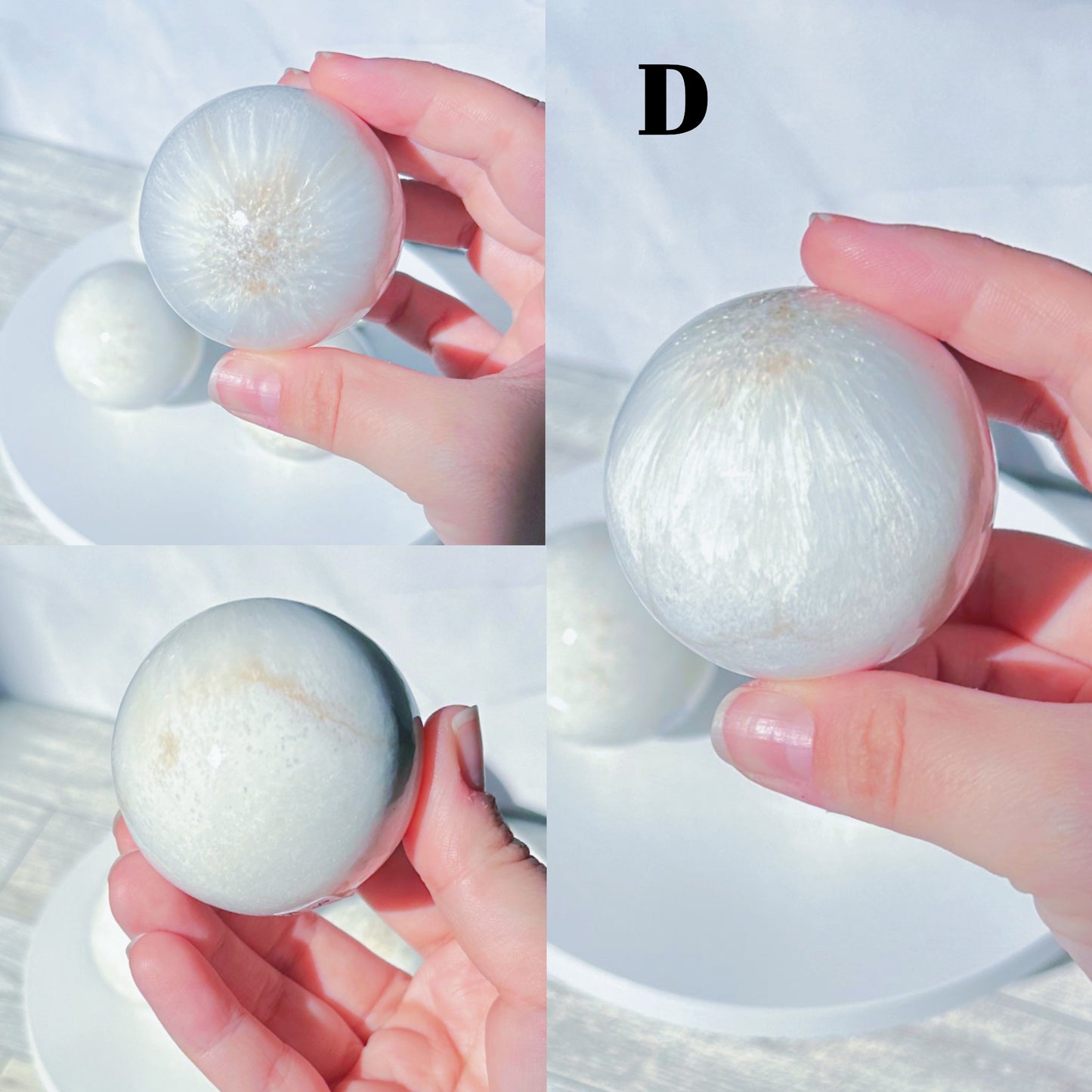 Scolecite spheres