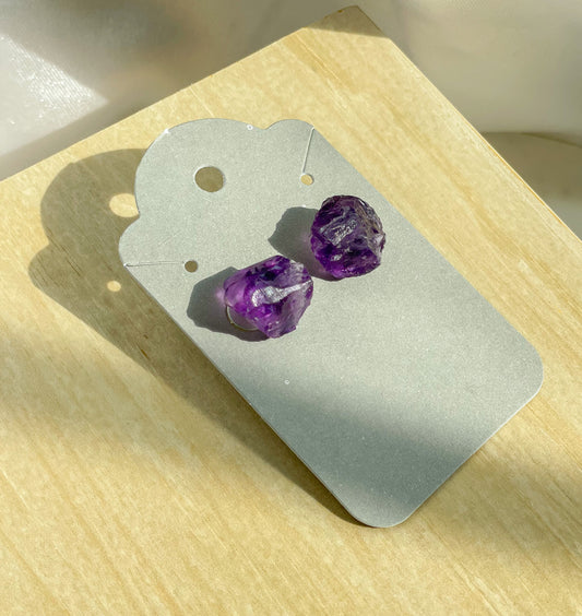 Amethyst Earring Studs