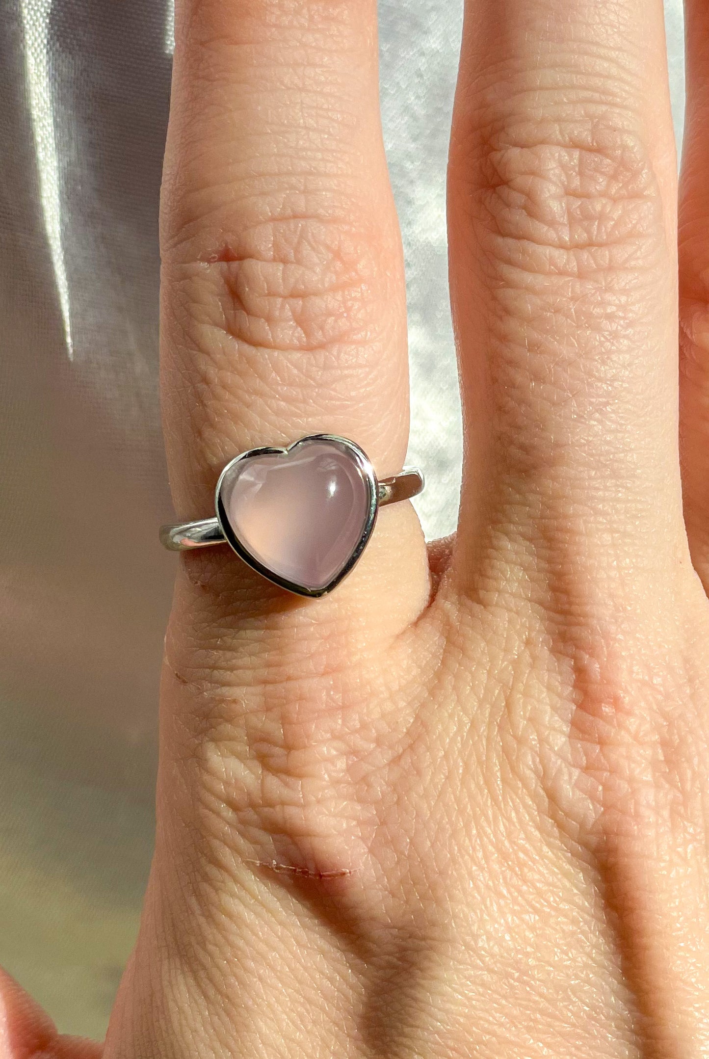 Pink Chalcedony Ring