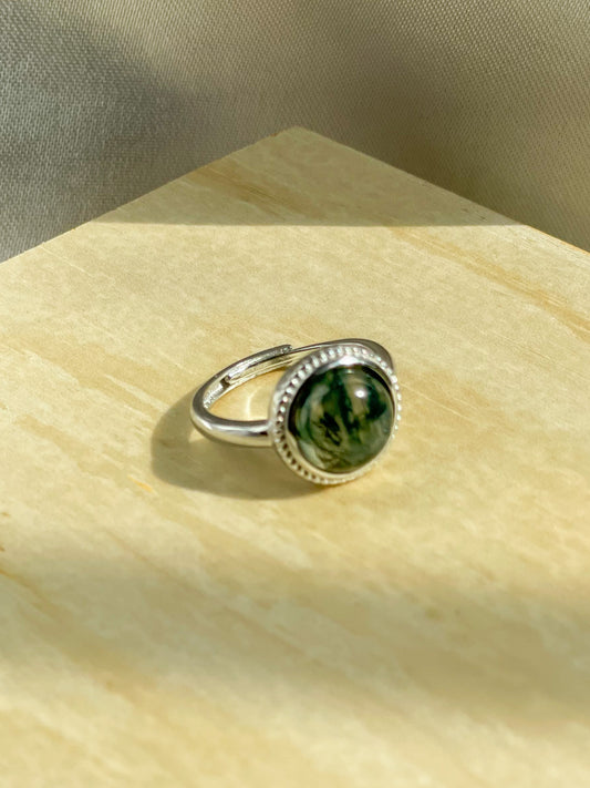 Moss Agate Ring