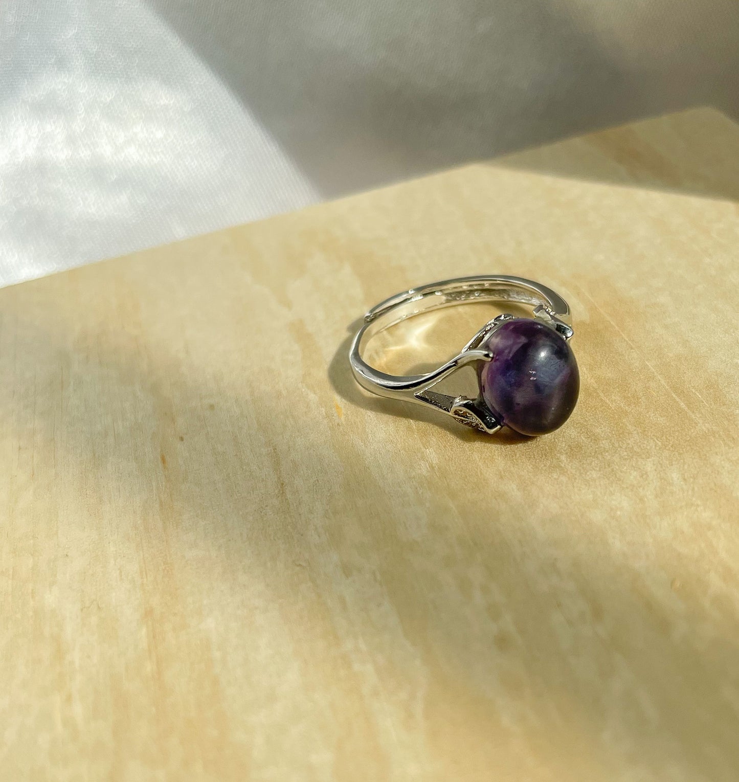 Purple Fluorite Ring